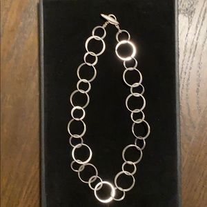 Costume jewelry silver necklace 23” length